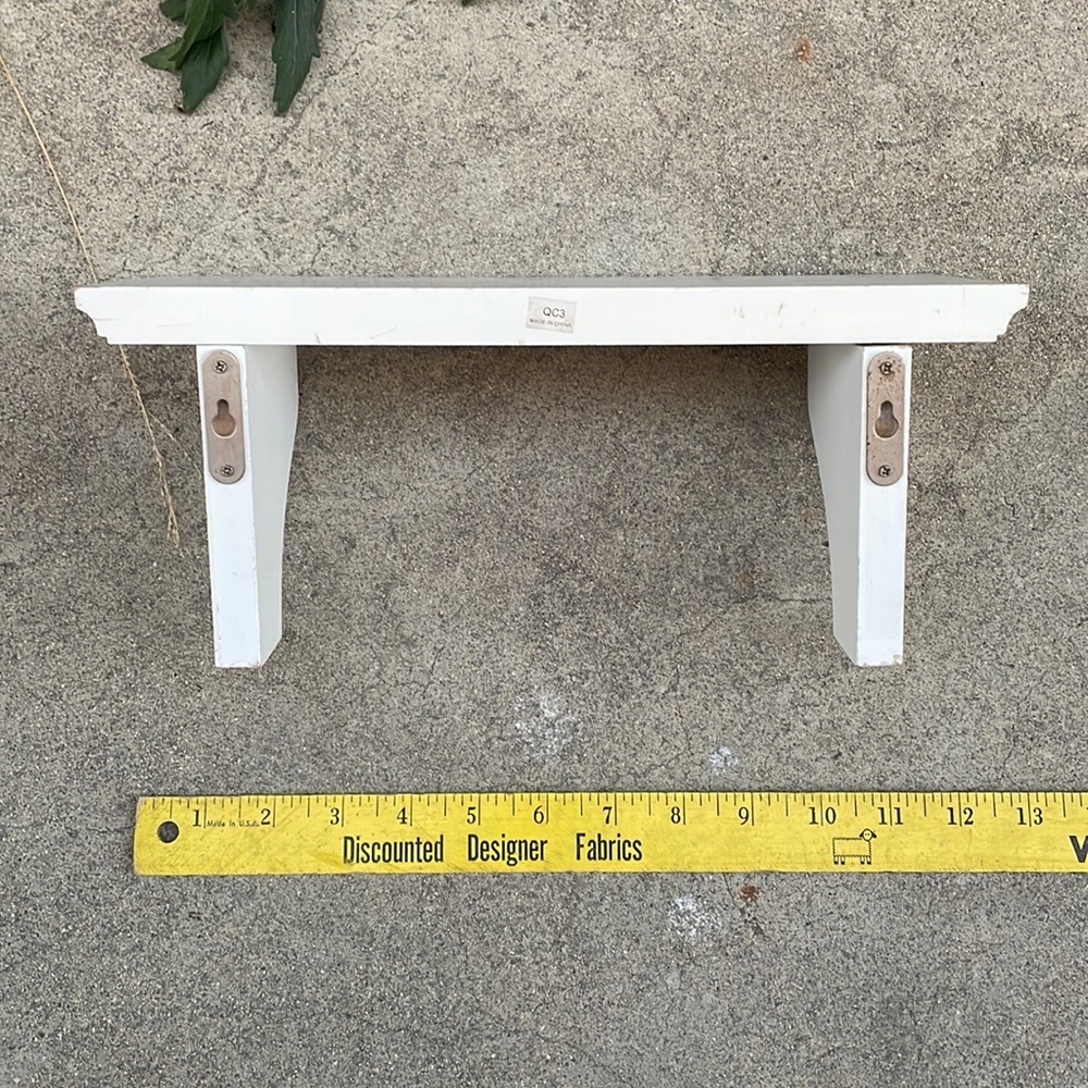 Wooden Shelf with Two Tail Design, Two Nail Mount - Picture 4 of 5